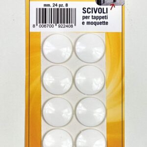 BUSTA SS. PZ.8 SCIVOLI ADESIVI FELTRO+PVC MM. 24 B.