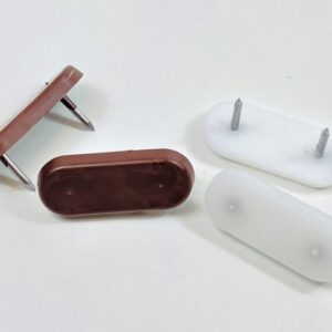 BUSTA PZ.4 SCIVOLO PLASTICA 2 CHIODI MM. 30x18 B.