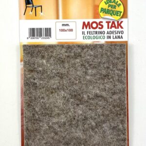 SS.FELTRINO IN LANA ADESIVO MOS-TAK PZ. 1 MM.100x100 BIANCO