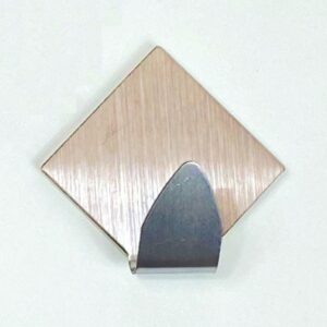 BUSTA PZ.1 GANCIO ADESIVO INOX ADESIVO ROMBO