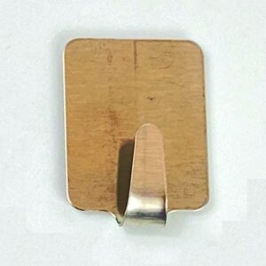 BUSTA PZ.1 GANCIO ADESIVO INOX ADESIVO  RETTANGOLARE