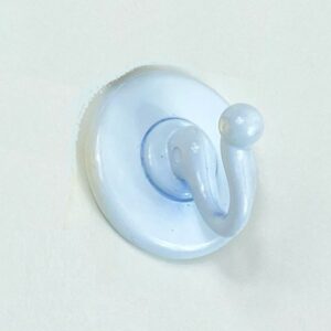 BUSTA PZ. 1 GANCIO ADESIVO IN METALLO ZAFFIRO BIANCO