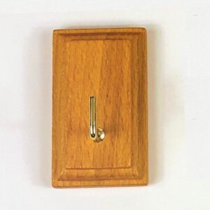 GANCIO LEGNO ADESIVO RETTANGOLARE 1 POSTO