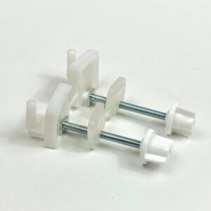 COPPIA SUPPORTI WC VITE-BULL.METAL.